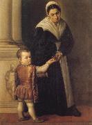 Marescalca, Pietro Child with Nurse painting